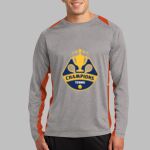 Long Sleeve Heather Colorblock Contender ™ Tee Thumbnail