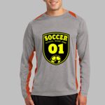 Long Sleeve Heather Colorblock Contender ™ Tee Thumbnail