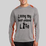 Long Sleeve Heather Colorblock Contender ™ Tee Thumbnail