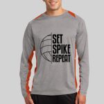 Long Sleeve Heather Colorblock Contender ™ Tee Thumbnail