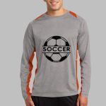 Long Sleeve Heather Colorblock Contender ™ Tee Thumbnail