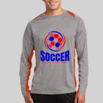 Long Sleeve Heather Colorblock Contender ™ Tee Thumbnail