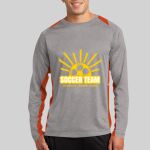 Long Sleeve Heather Colorblock Contender ™ Tee Thumbnail