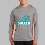 Long Sleeve Heather Colorblock Contender ™ Tee Thumbnail