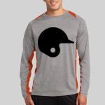Long Sleeve Heather Colorblock Contender ™ Tee Thumbnail