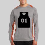 Long Sleeve Heather Colorblock Contender ™ Tee Thumbnail