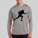 Long Sleeve Heather Colorblock Contender ™ Tee Thumbnail