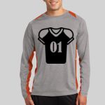 Long Sleeve Heather Colorblock Contender ™ Tee Thumbnail