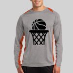 Long Sleeve Heather Colorblock Contender ™ Tee Thumbnail