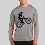 Long Sleeve Heather Colorblock Contender ™ Tee Thumbnail