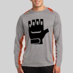 Long Sleeve Heather Colorblock Contender ™ Tee Thumbnail