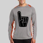 Long Sleeve Heather Colorblock Contender ™ Tee Thumbnail