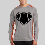 Long Sleeve Heather Colorblock Contender ™ Tee Thumbnail