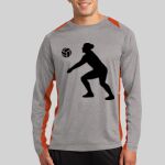 Long Sleeve Heather Colorblock Contender ™ Tee Thumbnail