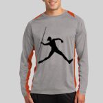 Long Sleeve Heather Colorblock Contender ™ Tee Thumbnail