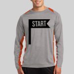 Long Sleeve Heather Colorblock Contender ™ Tee Thumbnail