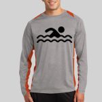 Long Sleeve Heather Colorblock Contender ™ Tee Thumbnail