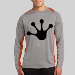 Long Sleeve Heather Colorblock Contender ™ Tee Thumbnail