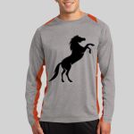 Long Sleeve Heather Colorblock Contender ™ Tee Thumbnail
