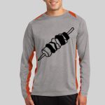 Long Sleeve Heather Colorblock Contender ™ Tee Thumbnail
