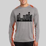 Long Sleeve Heather Colorblock Contender ™ Tee Thumbnail