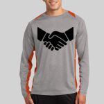 Long Sleeve Heather Colorblock Contender ™ Tee Thumbnail