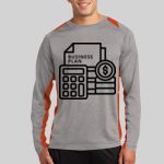 Long Sleeve Heather Colorblock Contender ™ Tee Thumbnail