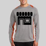 Long Sleeve Heather Colorblock Contender ™ Tee Thumbnail