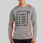 Long Sleeve Heather Colorblock Contender ™ Tee Thumbnail