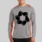 Long Sleeve Heather Colorblock Contender ™ Tee Thumbnail