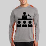 Long Sleeve Heather Colorblock Contender ™ Tee Thumbnail