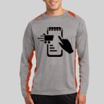 Long Sleeve Heather Colorblock Contender ™ Tee Thumbnail