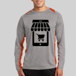 Long Sleeve Heather Colorblock Contender ™ Tee Thumbnail