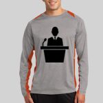 Long Sleeve Heather Colorblock Contender ™ Tee Thumbnail