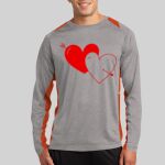 Long Sleeve Heather Colorblock Contender ™ Tee Thumbnail