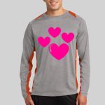 Long Sleeve Heather Colorblock Contender ™ Tee Thumbnail