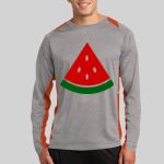Long Sleeve Heather Colorblock Contender ™ Tee Thumbnail