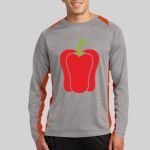 Long Sleeve Heather Colorblock Contender ™ Tee Thumbnail