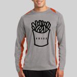 Long Sleeve Heather Colorblock Contender ™ Tee Thumbnail