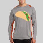 Long Sleeve Heather Colorblock Contender ™ Tee Thumbnail