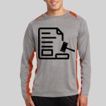Long Sleeve Heather Colorblock Contender ™ Tee Thumbnail