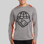 Long Sleeve Heather Colorblock Contender ™ Tee Thumbnail