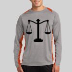 Long Sleeve Heather Colorblock Contender ™ Tee Thumbnail