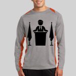 Long Sleeve Heather Colorblock Contender ™ Tee Thumbnail