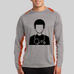 Long Sleeve Heather Colorblock Contender ™ Tee Thumbnail