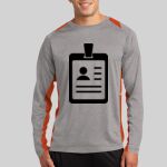 Long Sleeve Heather Colorblock Contender ™ Tee Thumbnail