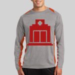 Long Sleeve Heather Colorblock Contender ™ Tee Thumbnail