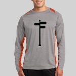 Long Sleeve Heather Colorblock Contender ™ Tee Thumbnail