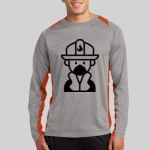 Long Sleeve Heather Colorblock Contender ™ Tee Thumbnail