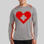 Long Sleeve Heather Colorblock Contender ™ Tee Thumbnail